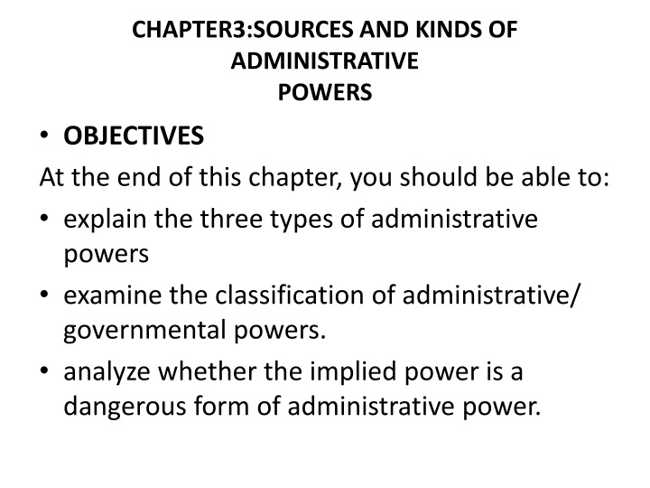 chapter3 sources and kinds of administrative