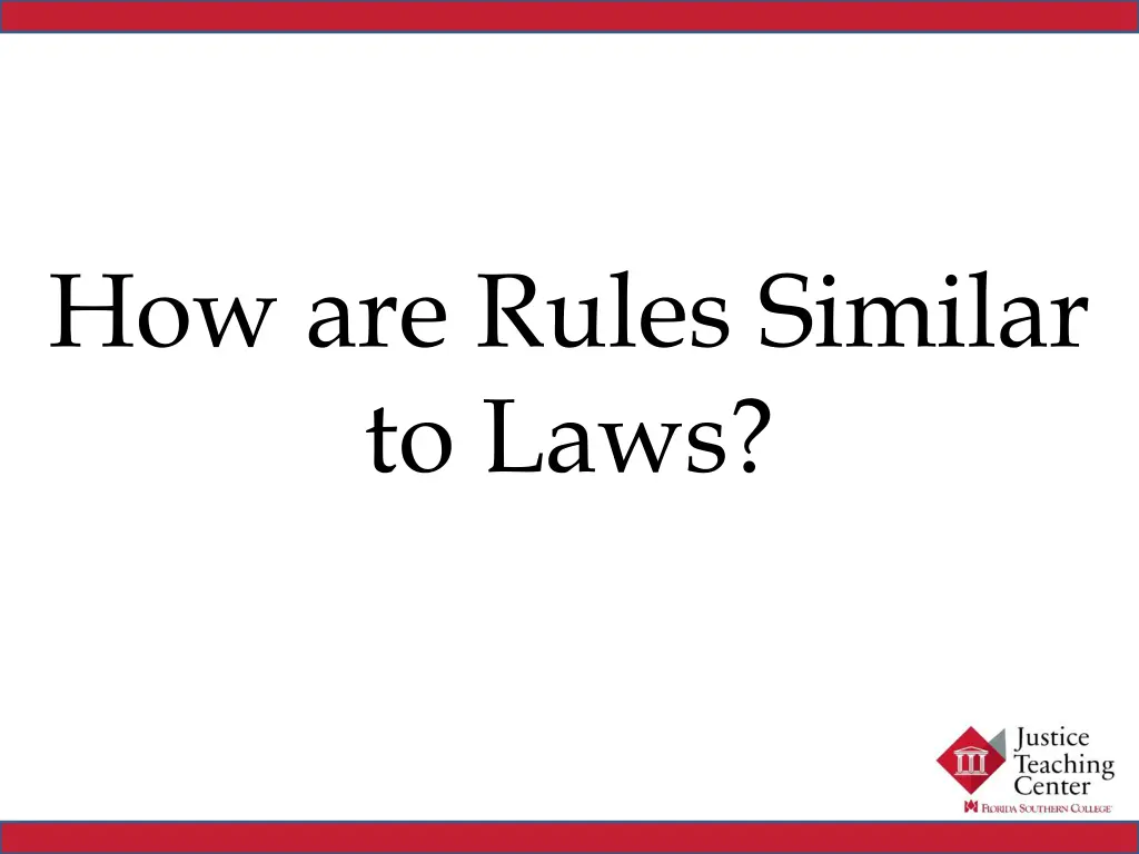 how are rules similar to laws