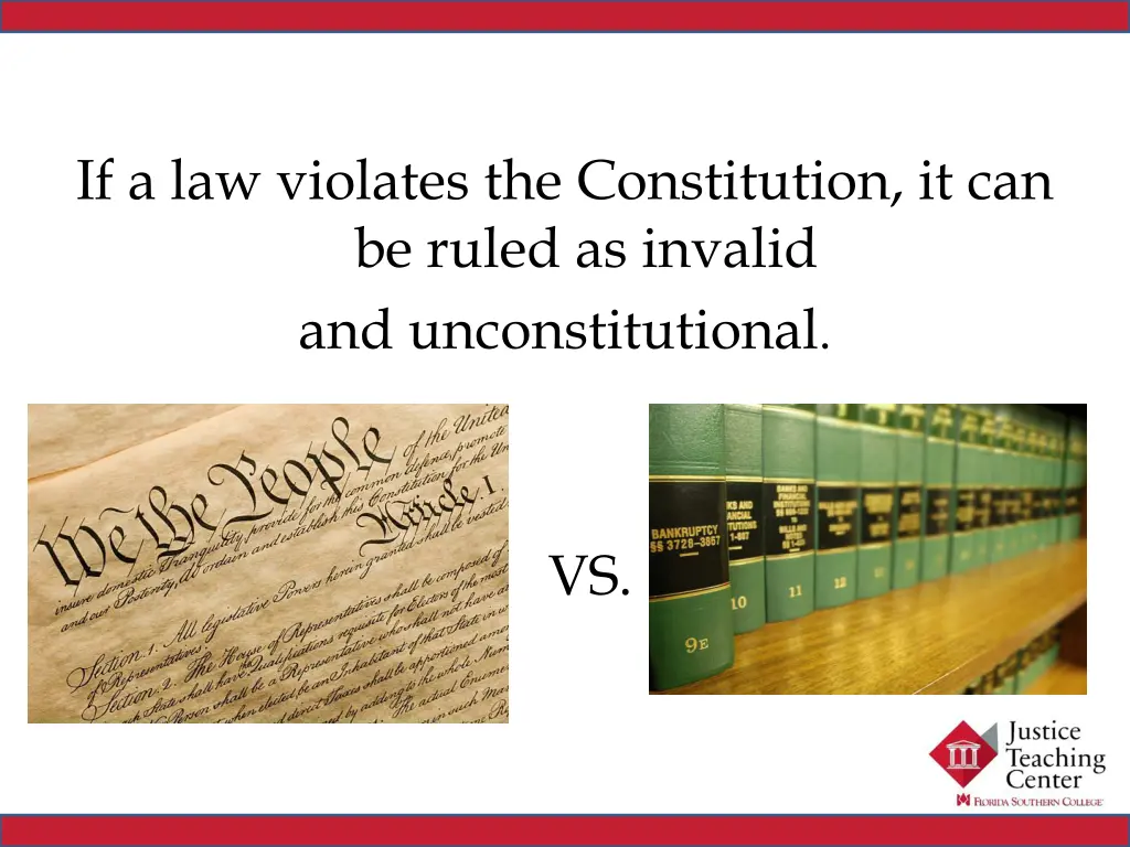 if a law violates the constitution