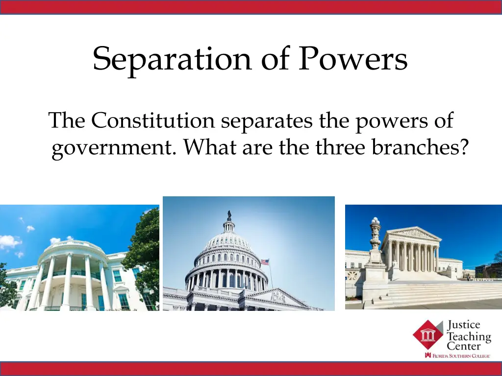 separation of powers