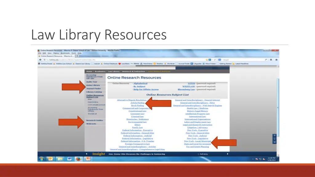 law library resources
