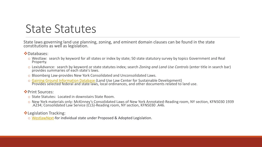 state statutes