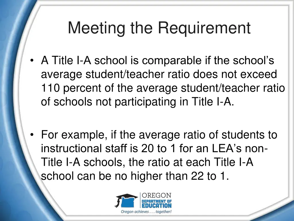 meeting the requirement 2