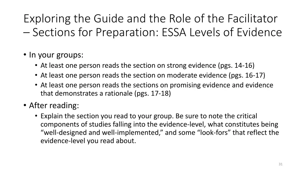 exploring the guide and the role 5