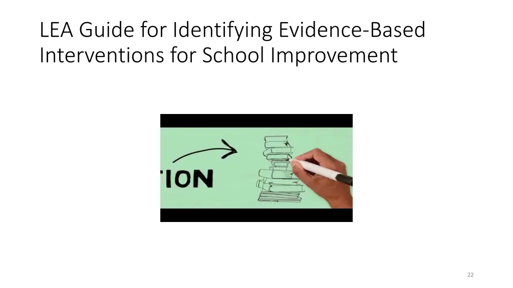 lea guide for identifying evidence based