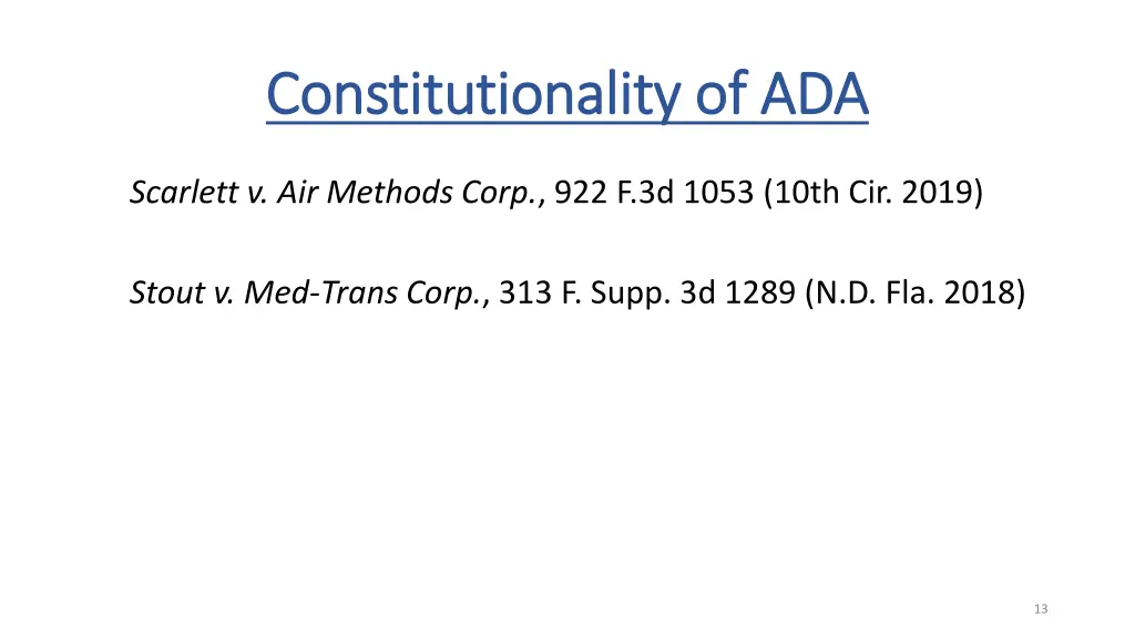 constitutionality of ada constitutionality of ada