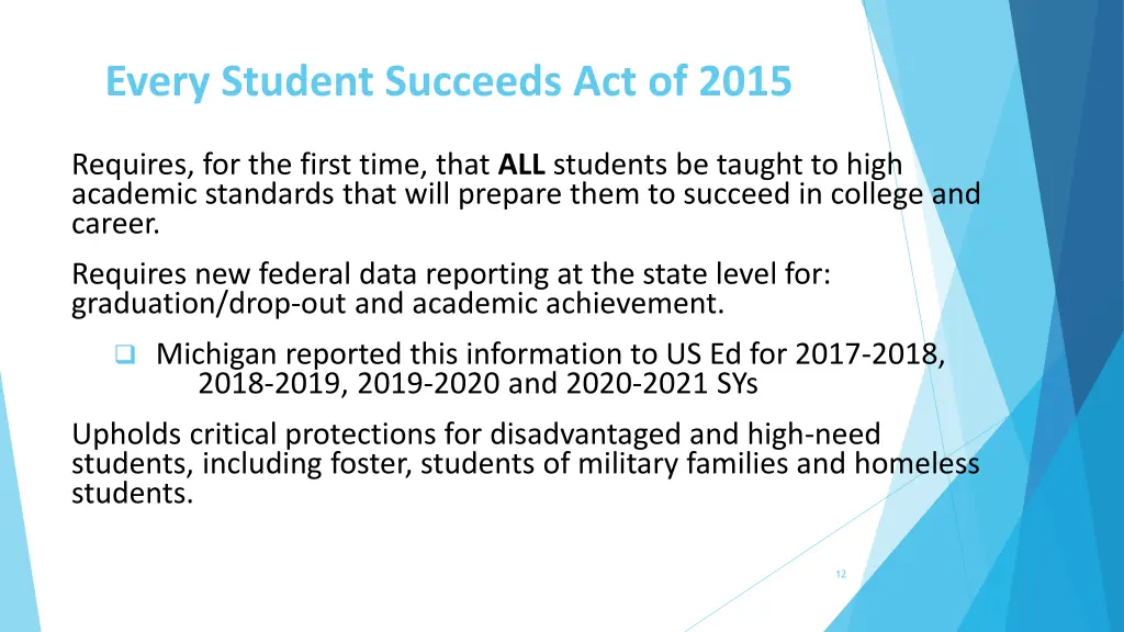 every student succeeds act of 2015