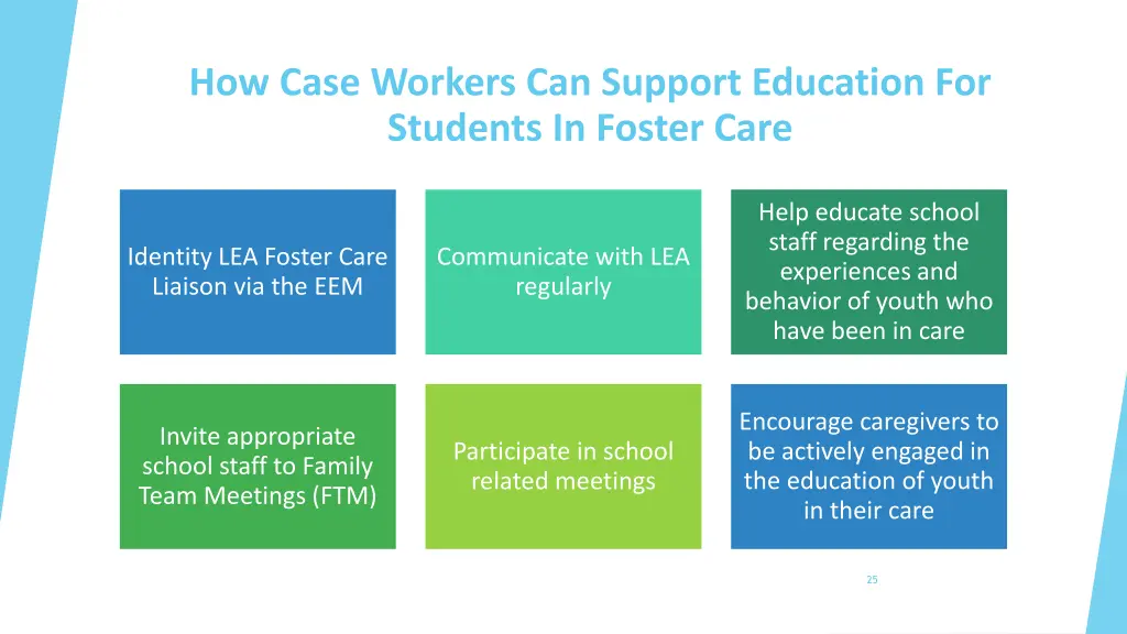 how case workers can support education