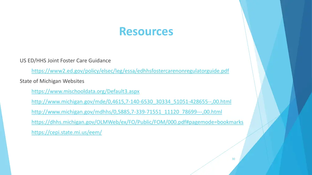 resources