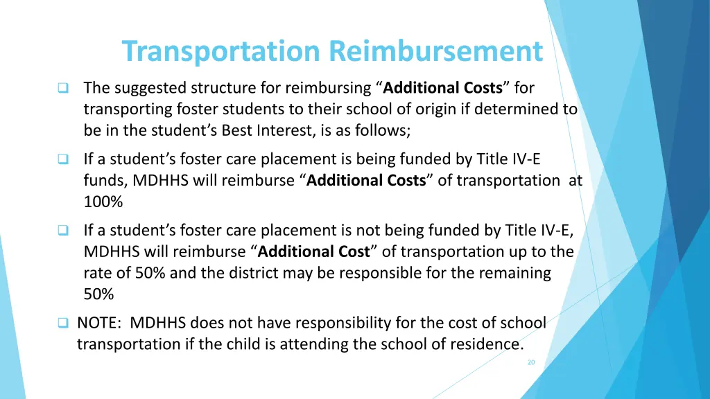 transportation reimbursement