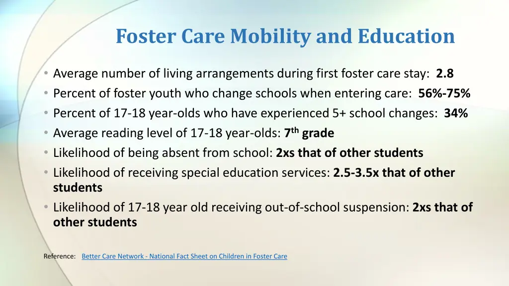 foster care mobility and education