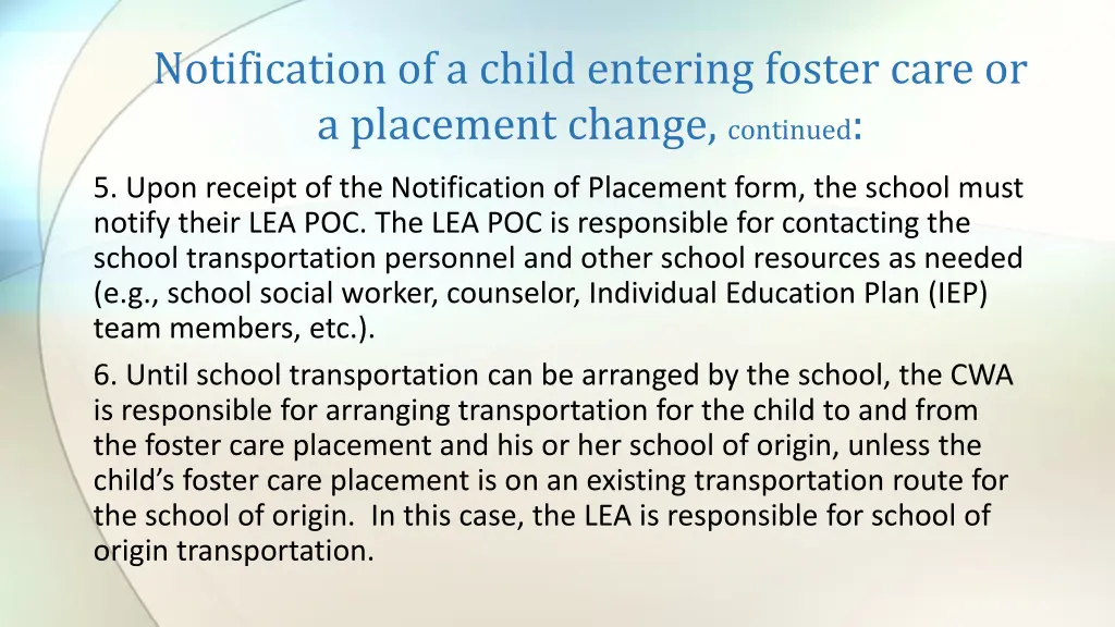 notification of a child entering foster care 2