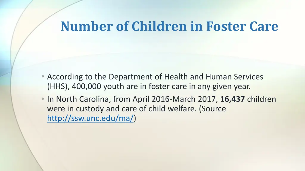 number of children in foster care