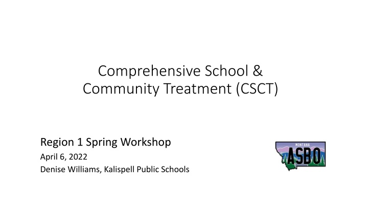 comprehensive school community treatment csct