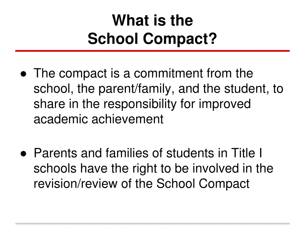 what is the school compact