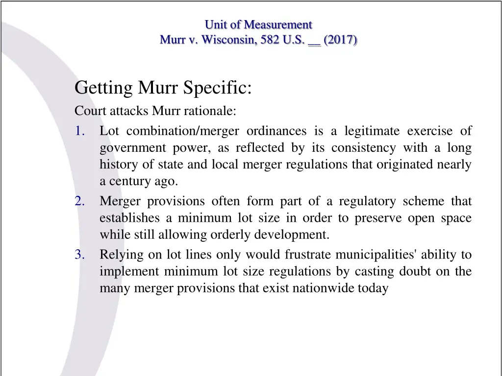 unit of measurement murr v wisconsin 582 u s 2017 13