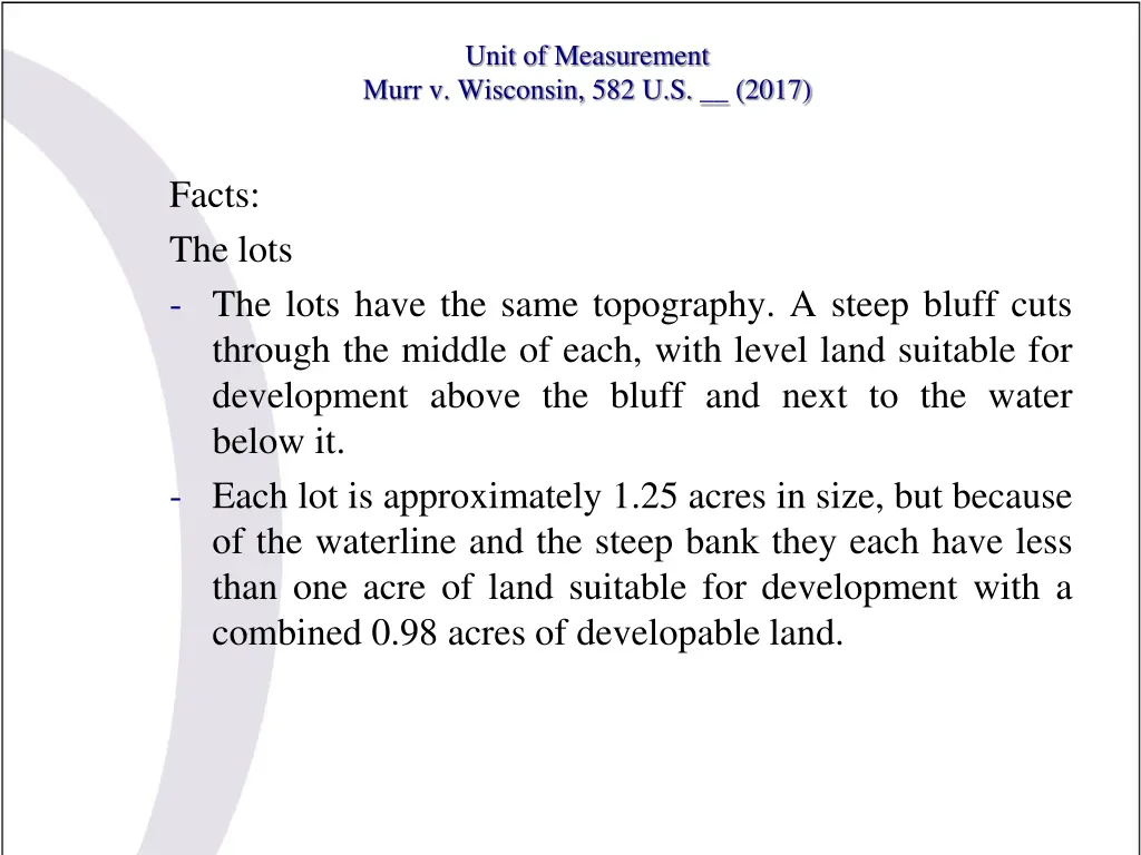 unit of measurement murr v wisconsin 582 u s 2017 3