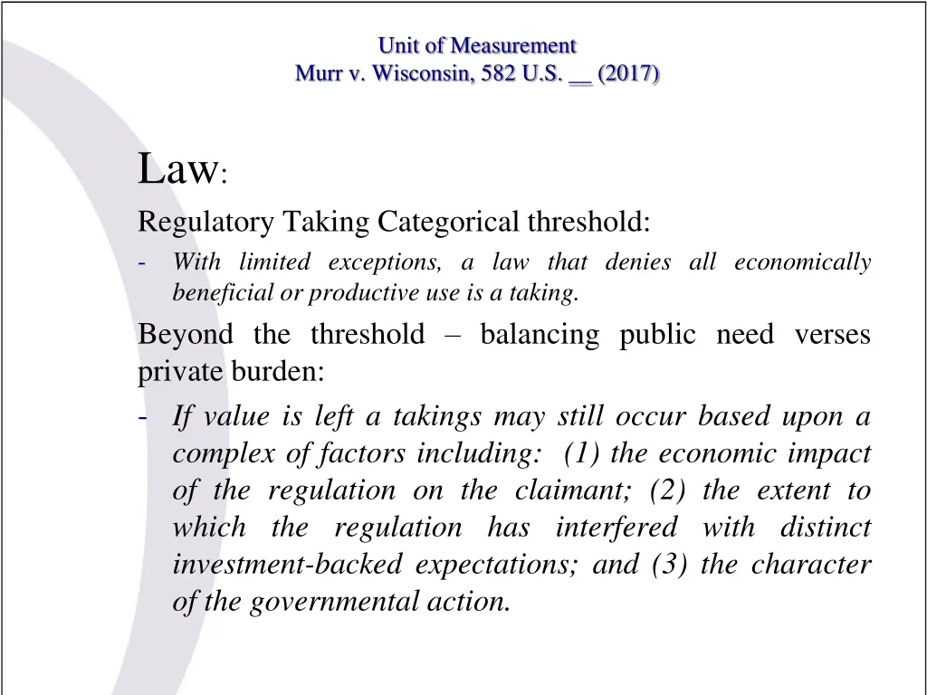 unit of measurement murr v wisconsin 582 u s 2017 8