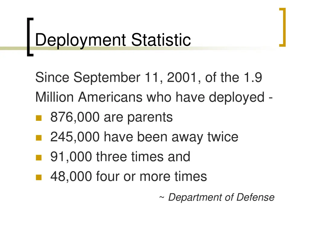 deployment statistic