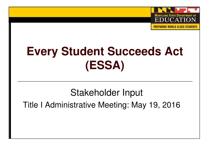 every student succeeds act essa