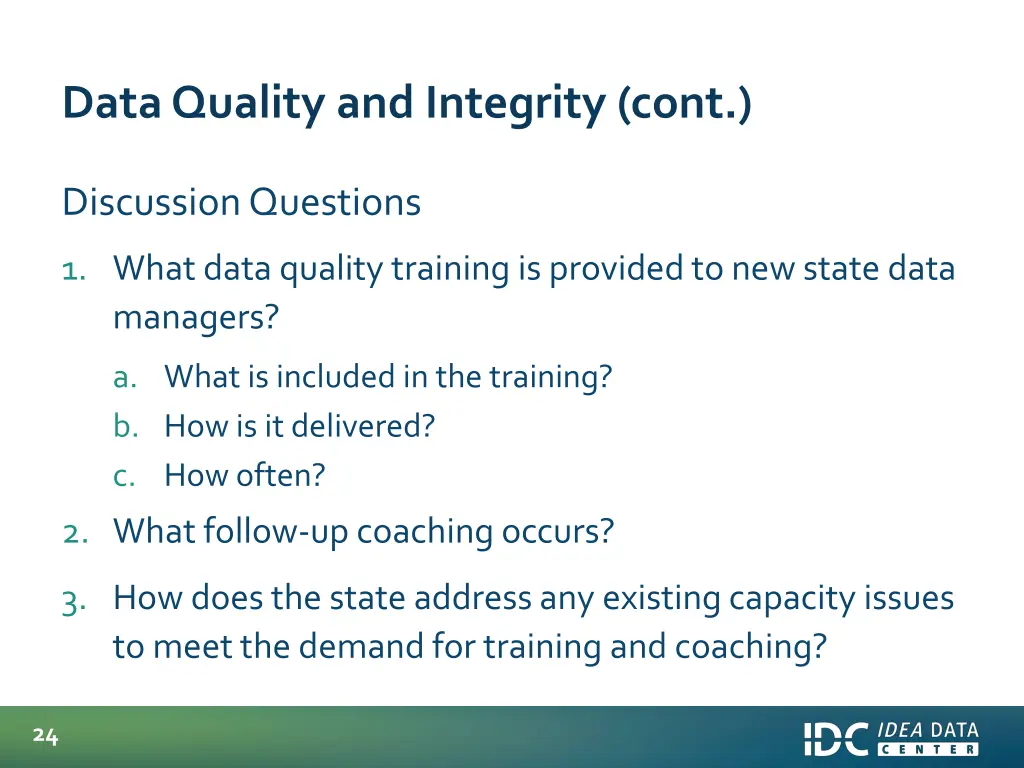 data quality and integrity cont 8