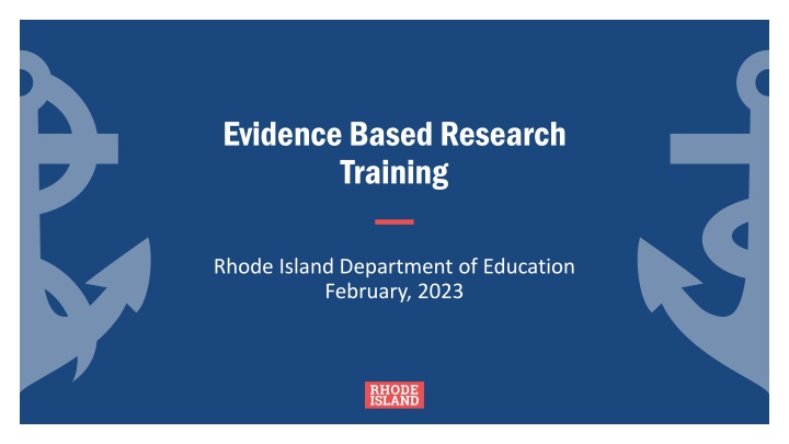 evidence based research training