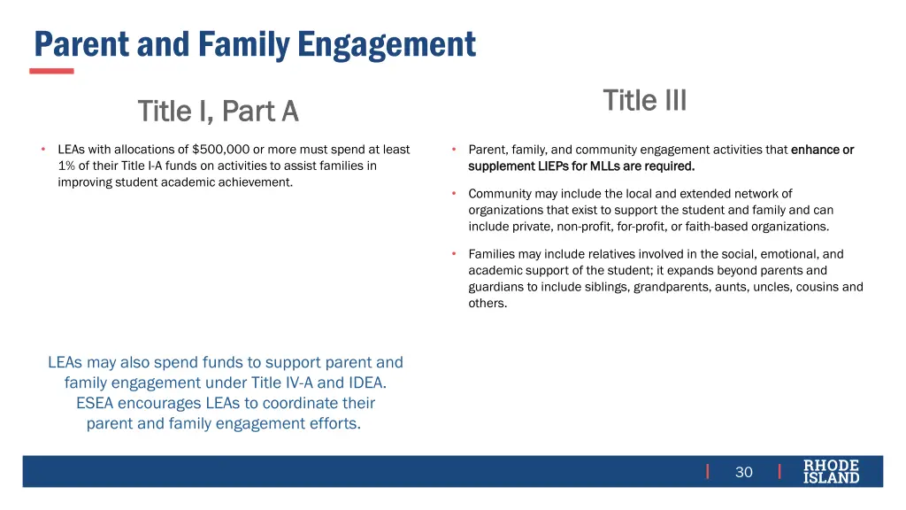 parent and family engagement