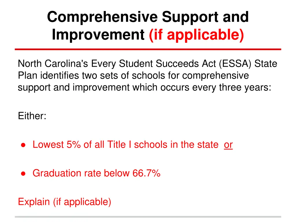 comprehensive support and improvement