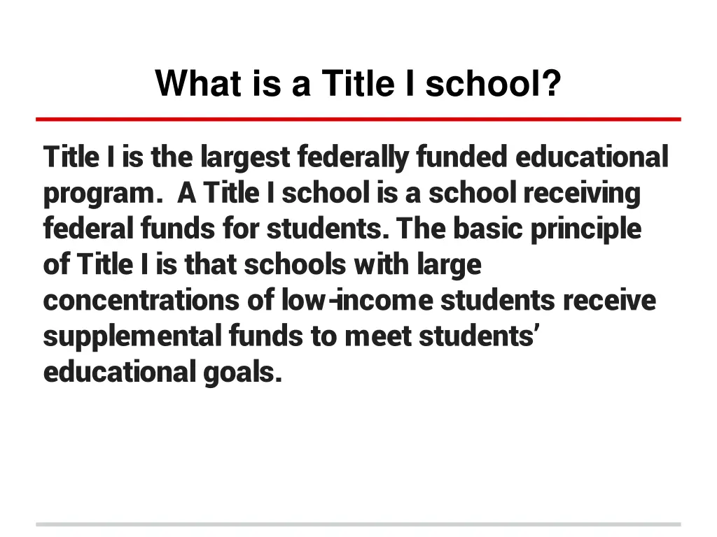 what is a title i school