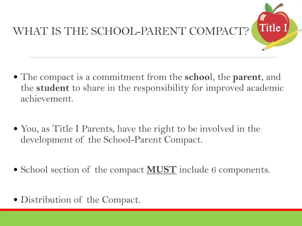 what is the school parent compact