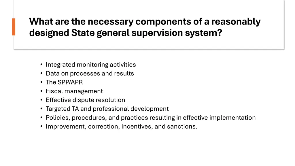 what are the necessary components of a reasonably