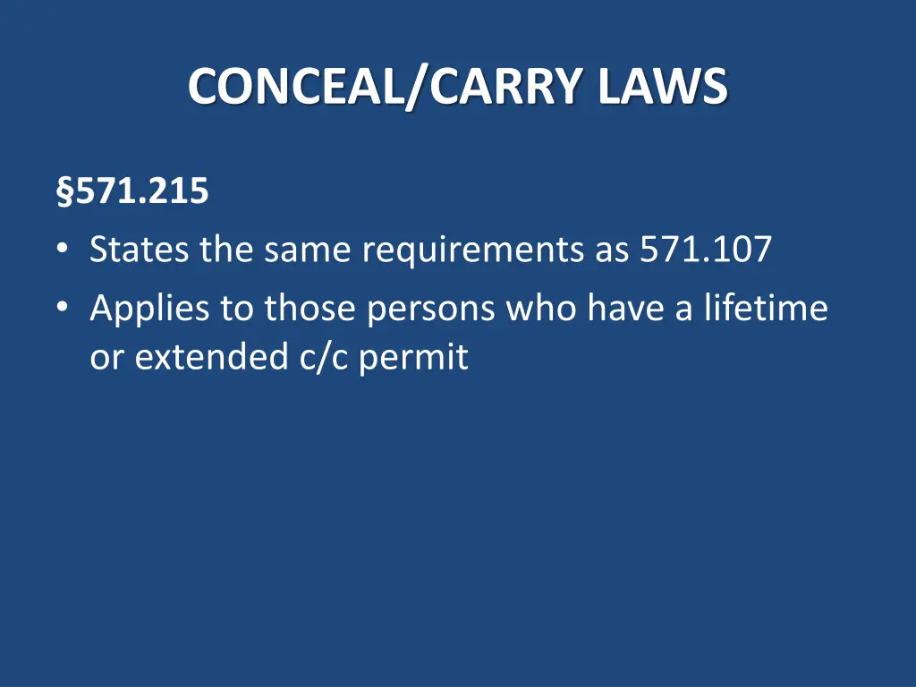 conceal carry laws 2