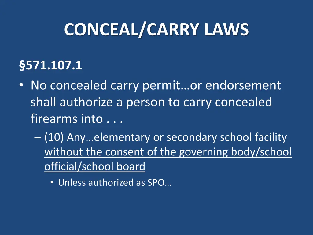 conceal carry laws