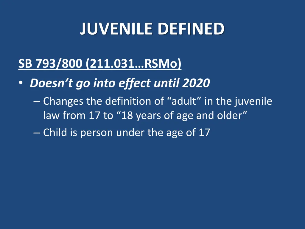 juvenile defined