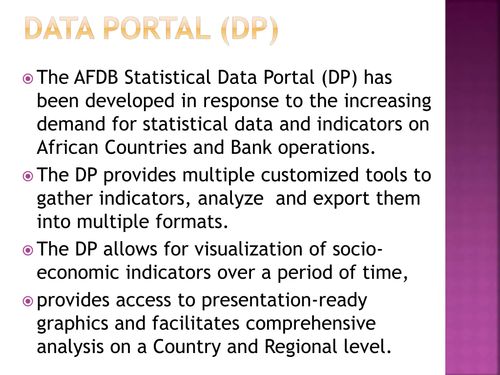 data portal dp