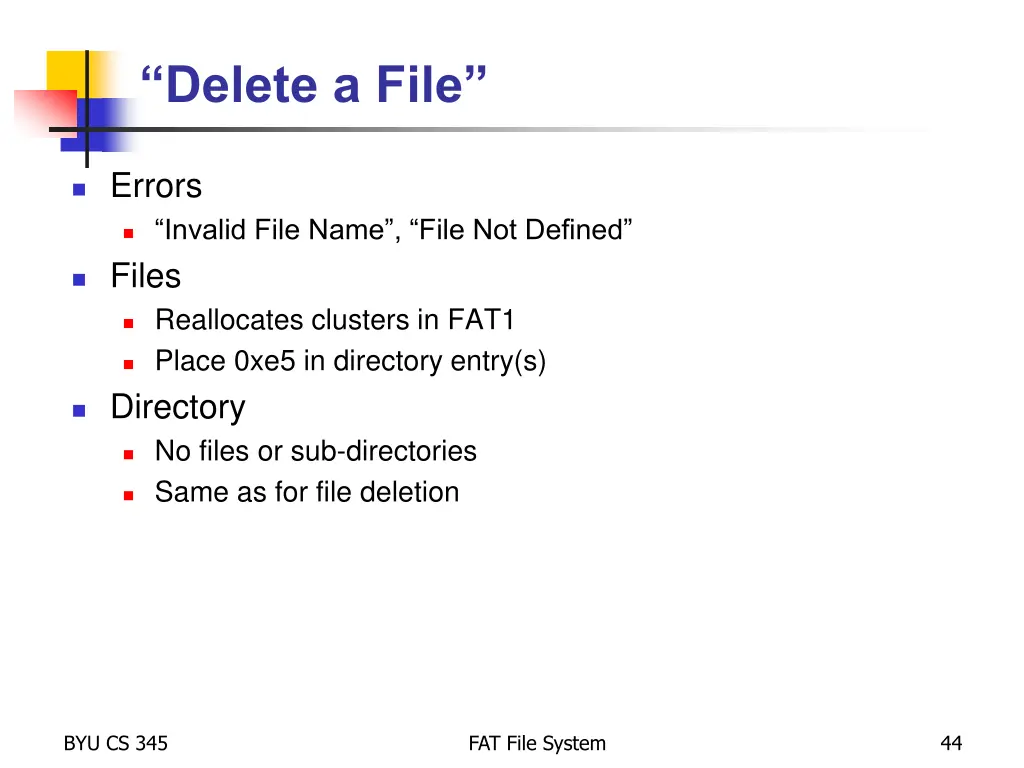 delete a file