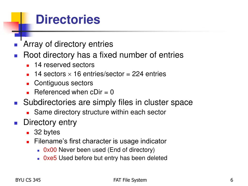 directories