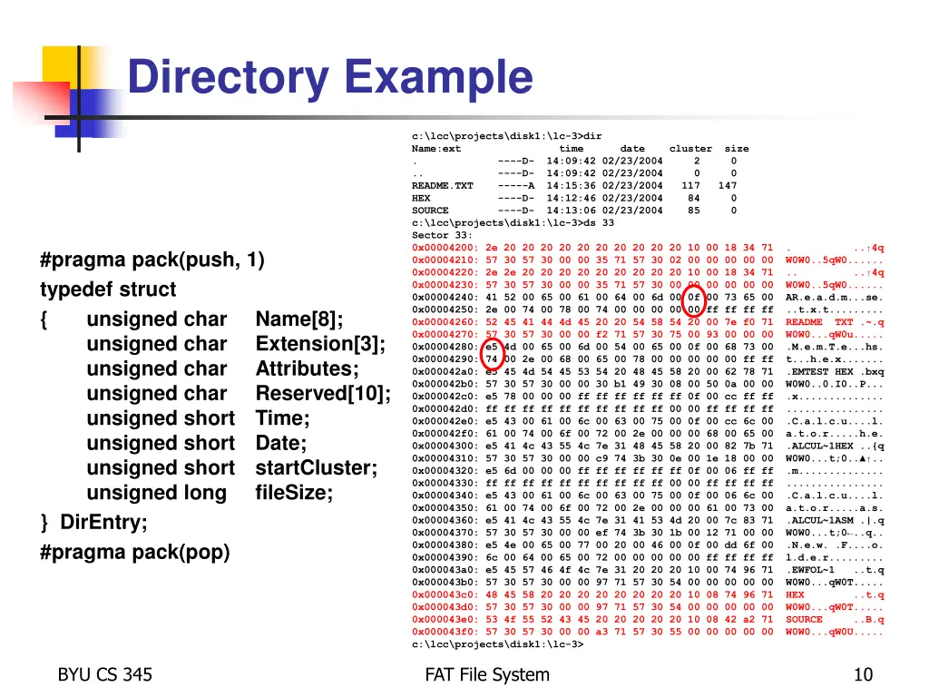 directory example