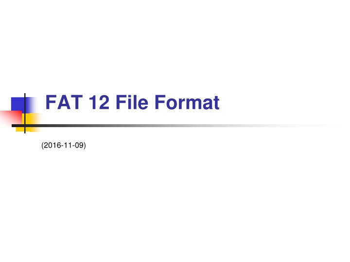 fat 12 file format