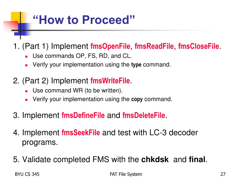 how to proceed