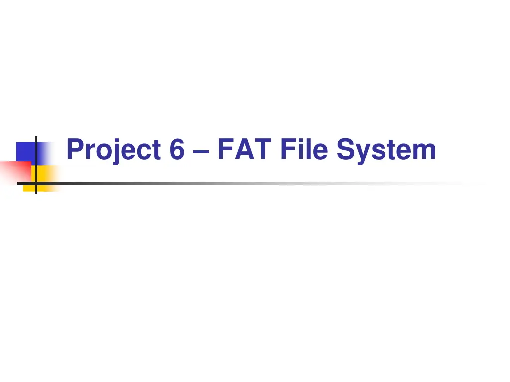 project 6 fat file system