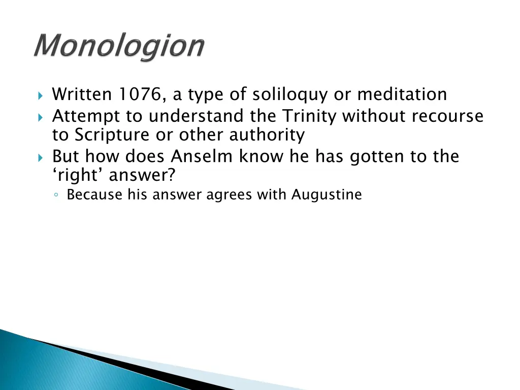 written 1076 a type of soliloquy or meditation