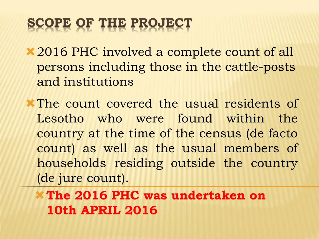 2016 phc involved a complete count of all persons