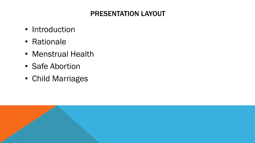 presentation layout