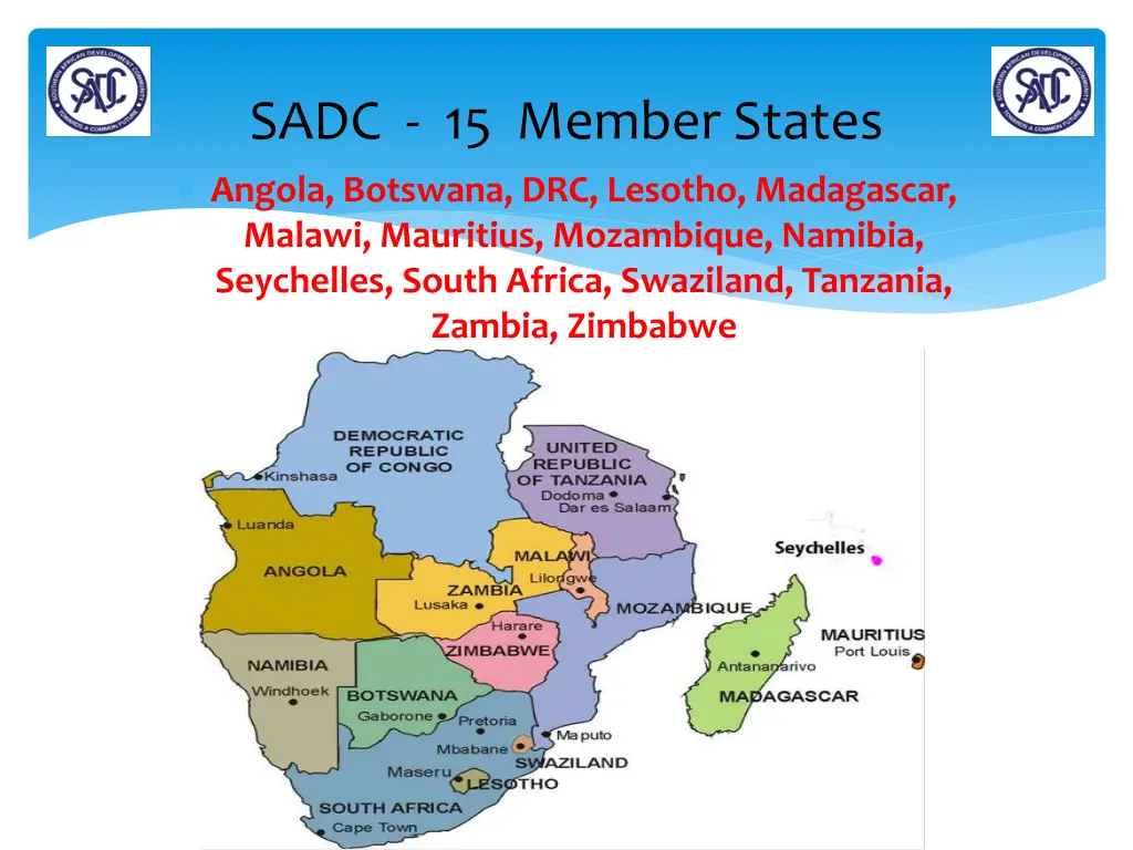 sadc 15 member states angola botswana drc lesotho