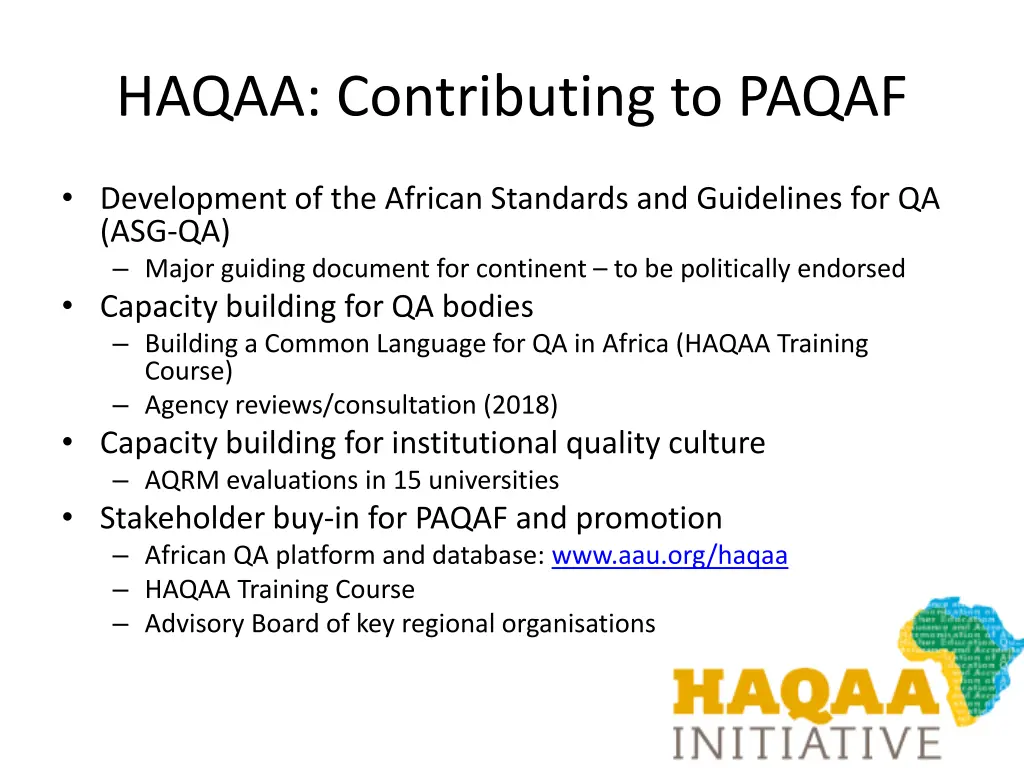 haqaa contributing to paqaf