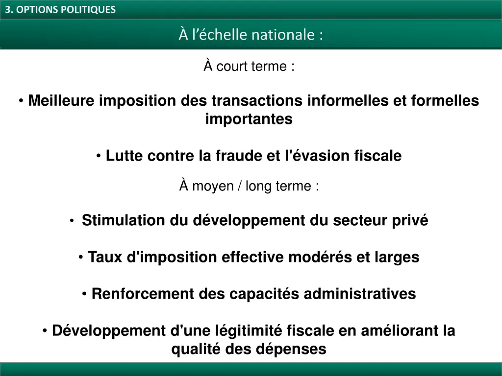 3 options politiques 3