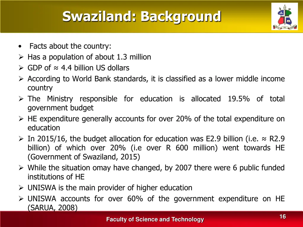 swaziland background