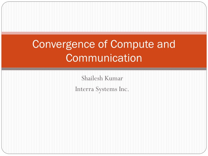 convergence of compute and communication