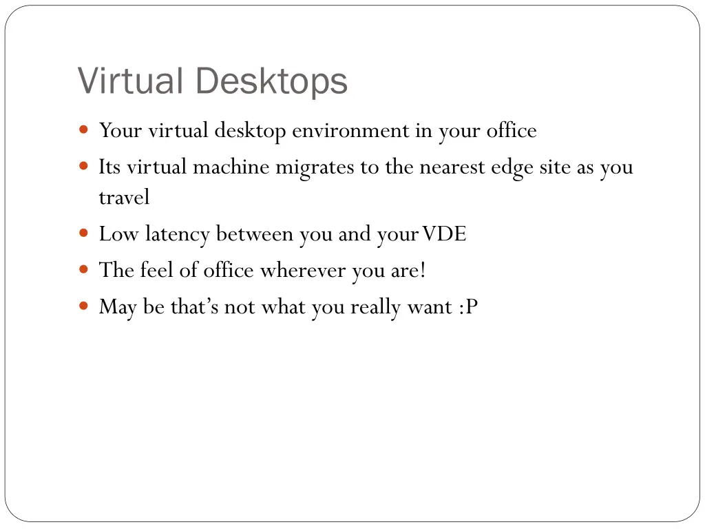 virtual desktops